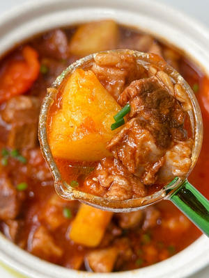 番茄土豆炖牛肉的做法 步骤6