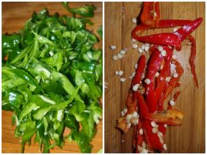 荤菜：辣椒炒鸭肠（下饭）的做法 步骤2