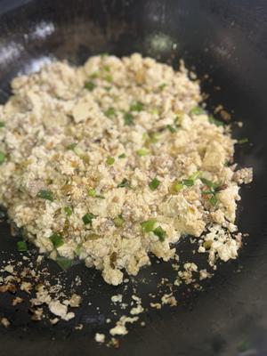 下饭土菜-老豆腐炒肉末的做法 步骤8