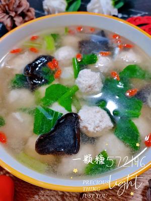 清淡鲜美༄「鸡肉丸子汤」༄🫰🫰🫰的做法 步骤15