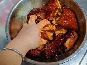 冬季限定～上海酱油肉（梅花肉版）的做法 步骤6