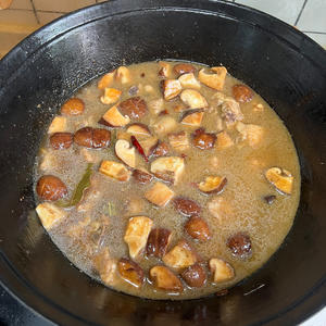 小鸡炖蘑菇的做法 步骤8