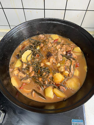 小鸡炖蘑菇的做法 步骤11