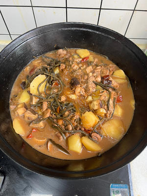 小鸡炖蘑菇的做法 步骤12