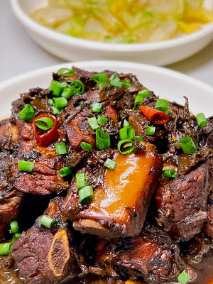 梅干菜烧排骨的做法 步骤11