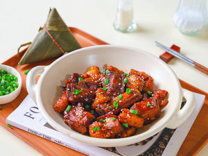 粽子烧排骨的做法 步骤9