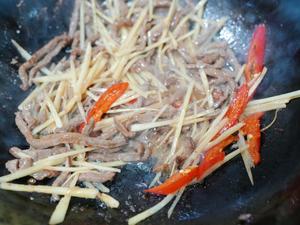 家常下饭菜 仔姜牛肉丝的做法 步骤3