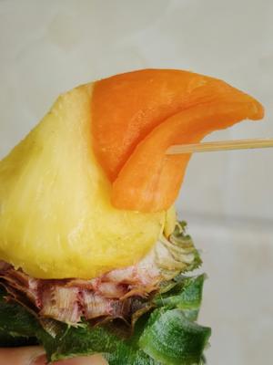 高颜值氛围拉满：鸟语花香菠萝饭的做法 步骤8