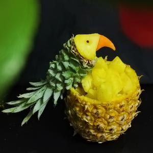高颜值氛围拉满：鸟语花香菠萝饭的做法 步骤17