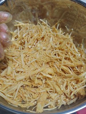 低卡快手！干焙金针菇！空气炸锅食谱！的做法 步骤4