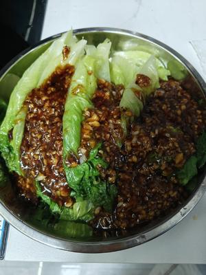 快手菜之蒜蓉生菜的做法 步骤10
