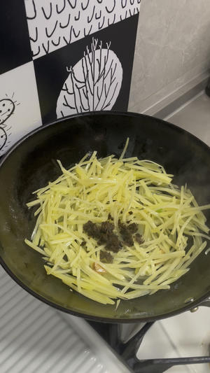 快手菜&芽菜土豆丝的做法 步骤4