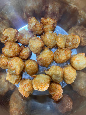 创意菜荷包元宝虾球的做法 步骤14