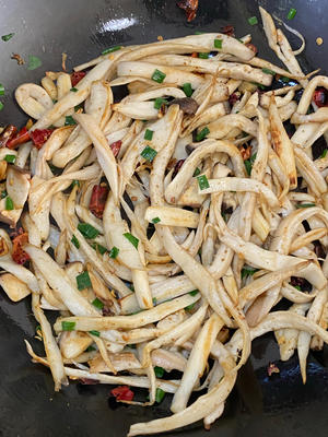 10分钟快手菜-干煸杏鲍菇❗劲道入味越嚼越香的做法 步骤8