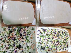 四蔬花卷的做法 步骤3