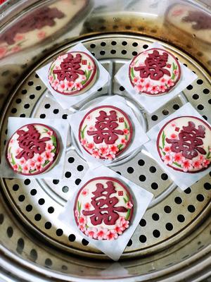 囍花饽～喜上眉梢创意花馒头🌸的做法 步骤8