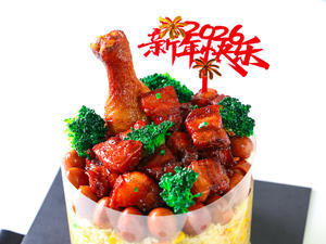 我的跨年仪式感是红烧肉炒饭蛋糕给的❗️的做法 步骤11
