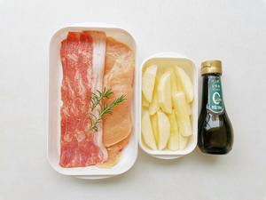 鸡肉培根苹果卷，夏日低卡创意菜的做法 步骤1