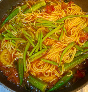（纯素食）番茄🍅浓汤🍲面的做法 步骤11