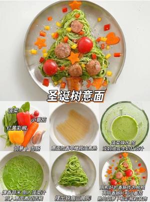 创意意面造型收藏——圣诞节的做法 步骤1