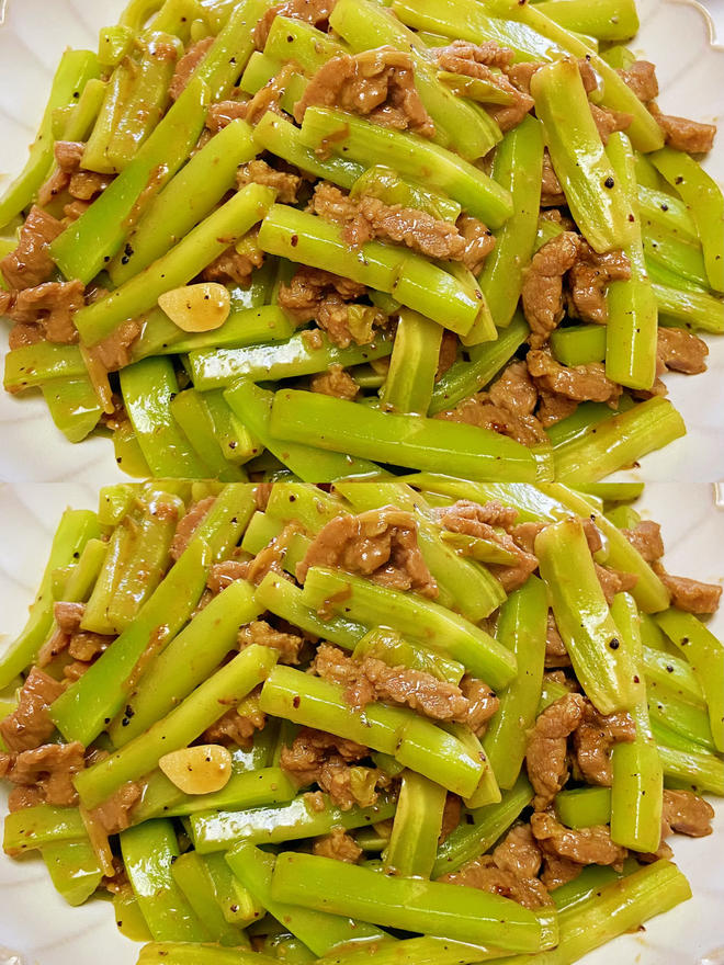 黑椒牛柳炒青笋，低脂爽口简单下饭，新派健康美味家常菜，优质蛋白与维生素完美组合