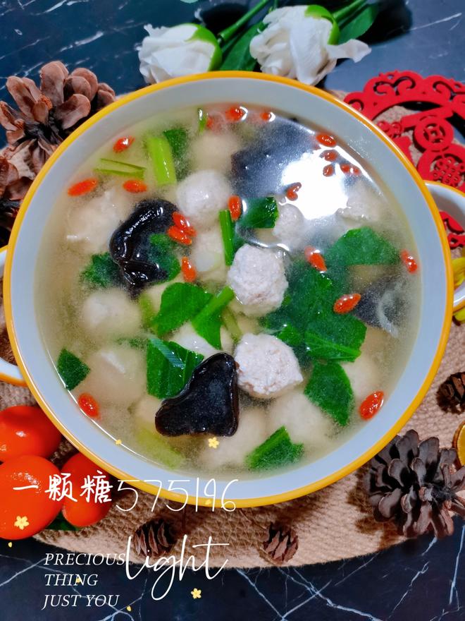 清淡鲜美༄「鸡肉丸子汤」༄🫰🫰🫰