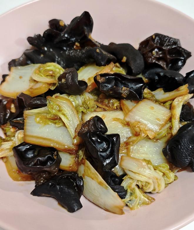 100道家常菜之白菜炒木耳