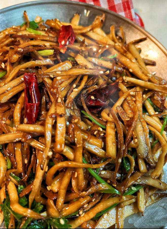 干煸杏鲍菇（多种口味做法）