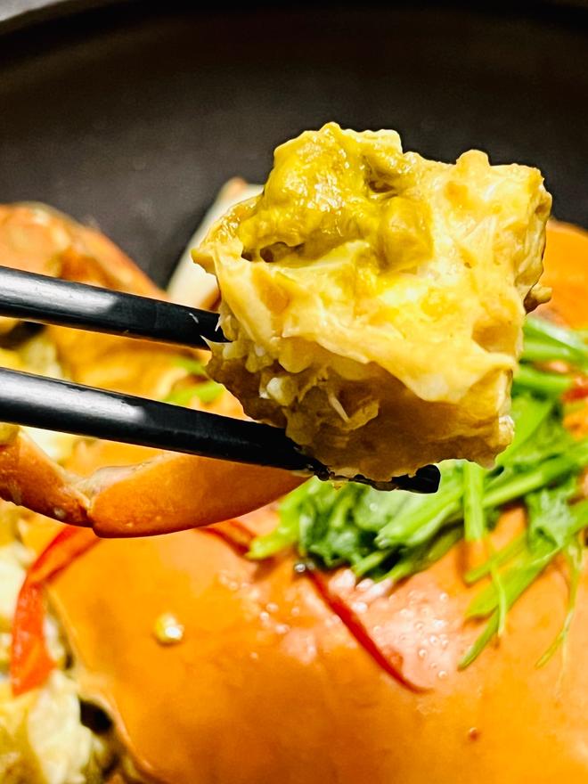 创意菜：不一样的紫苏豆酱焗蟹|年夜饭|宴客硬菜